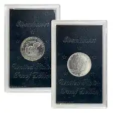 Silver Eisenhower dollar set 1971-1974.